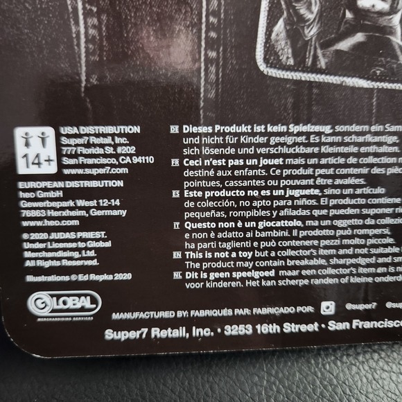 Rob Halford - Judas Priest - Super7 ReAction Figure - NIB SEALED!!  LOOK!! - Picture 6 of 8